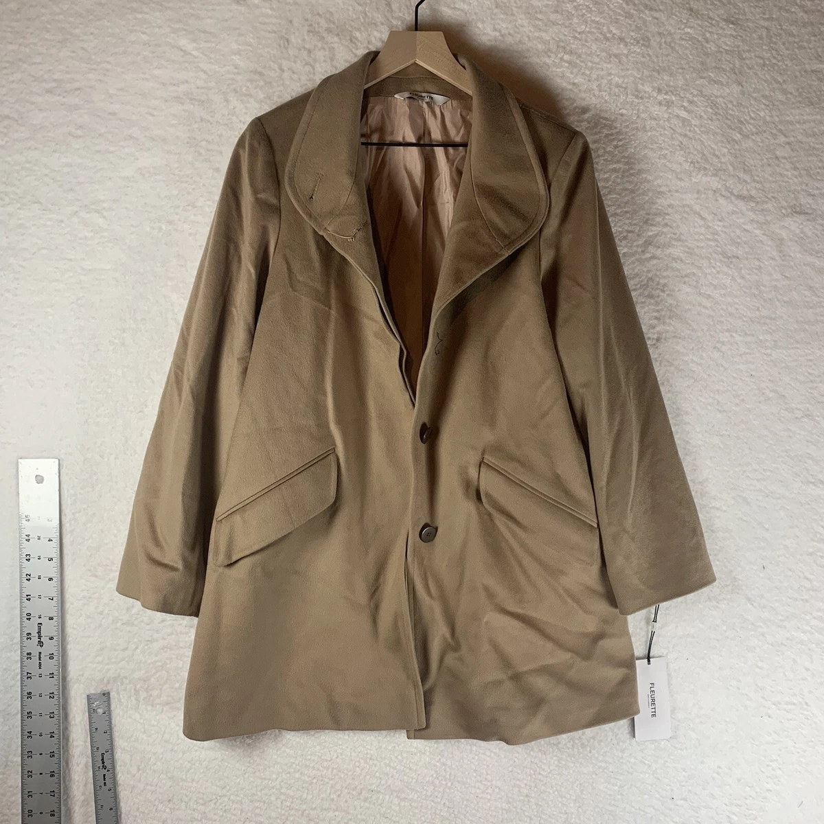 Lined camel coat sales