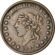 HTT 1841 Hard Times Token Liberty/Not One Cent for Tribute VF K19122