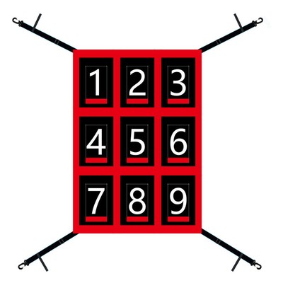 For Baseball Softball Training Target Net with Clear Numbered Zones 19x27in