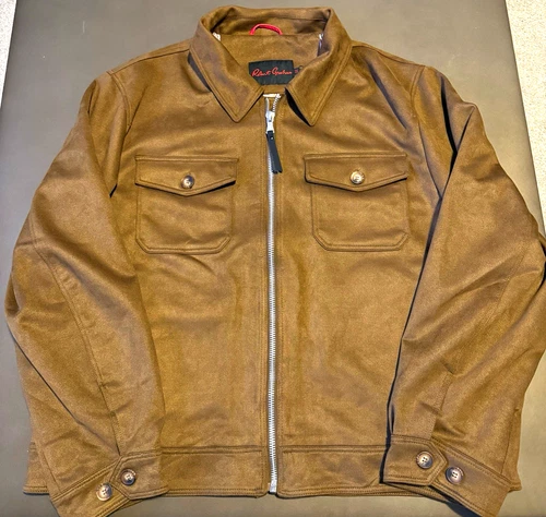 Robert Graham RG-109 Brown Full Zip Lined Jacket Men’s 2XL Regular Fit video thumbnail