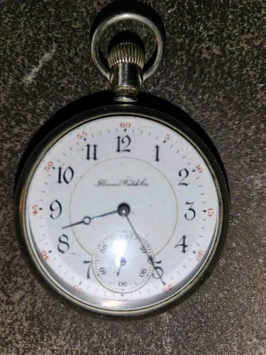 antique pocket watch ILLINOIS WATCH CO. 1906 RUNS GREAT LEVER SET  18 Size