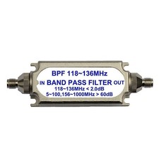 SMA Connector Bandpass Filter BPF 118-136MHz 50ohm for Air Frequency Band