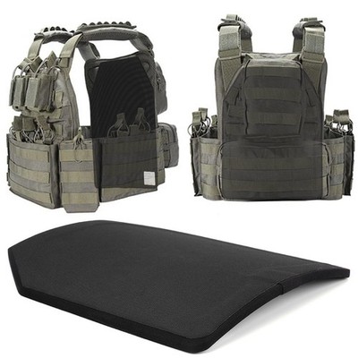UHMWPE NIJ IIIA Bulletproof Ballistic Plates Level 3A Stand Alone