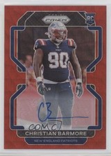 2021 Panini Prizm Red Wave /149 Christian Barmore #388 Rookie Auto RC