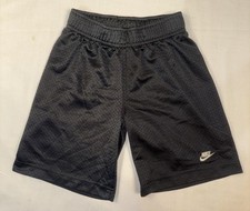Nike Boys Shorts Black Mesh Youth Size 7/Medium 5-6 Years