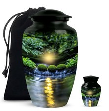 Nature Urn 10Inch  3Inch for Ashes Decorative Cremation Memorial Keepsake