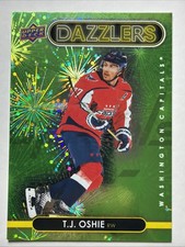21/22 TJ Oshie UPPER DECK SERIES 2 DAZZLERS GREEN Hockey Capitals  