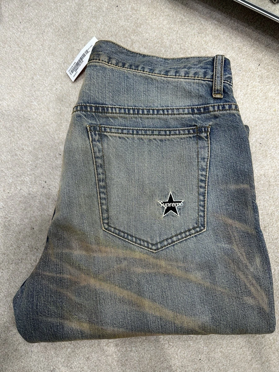 SUPREME 24SS Regular Jean star green SS24 Supreme regular jeans 34