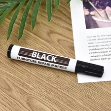 CALIDAKA Furniture Repair Wood Markers Touch Up Pen Marker Black 