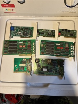 Vintage Video Card Lot UNTESTED For Gold Scrap Or Collectors (Nvidia, Tamarack+)