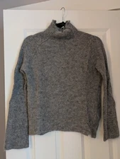 Pas de Calais Alpaca Wool Mock Turtle Neck Sweater M