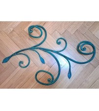 ATTACCAPANNI/APPENDIABITI DA PARETE/MURO-IN FERRO BATTUTO-RAMO-ANNI 70'-VINTAGE