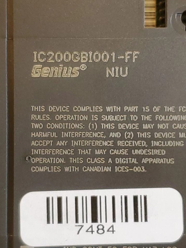 Genius IC200GBI001 NIU Module NEW Good Condition - Image 2 of 4