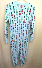 Jammies for Families One Piece Pajamas Blue Nutcrackers Soldiers Sz. Women Small