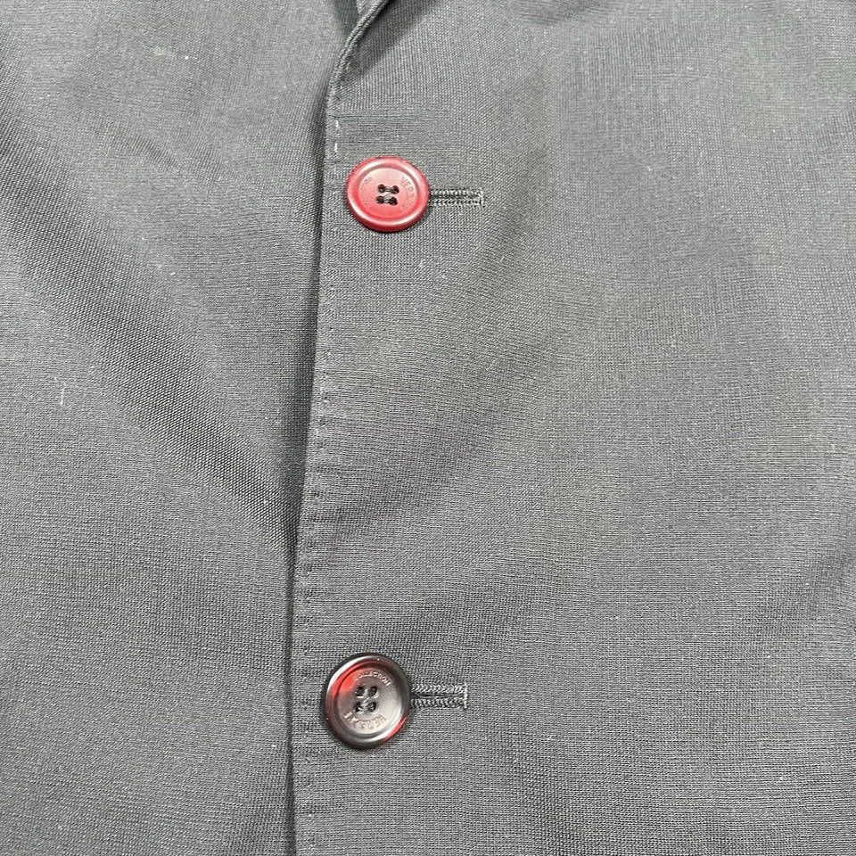 Versace Collection Men US 38R EU 52 Black Wool Blazer Jacket City Fit Preppy - Image 2 of 4