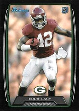 2013 Bowman BLACK #140 Eddie Lacy RC Alabama Crimson Tide Green Bay Packers
