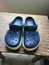 Crocs CROCBAND II Navy Blue Round Toe Slip On Clogs Men  s Size 7 Women  s 9