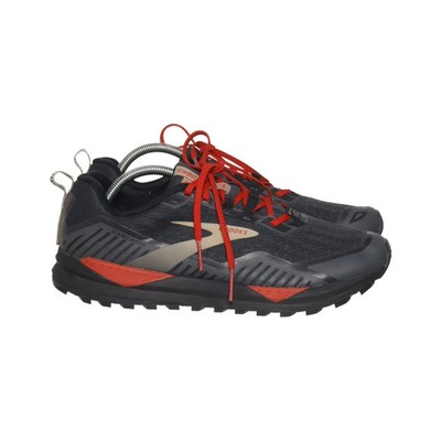 Brooks, Laufschuhe, Größe: 44, model: cascadia 15, Schwarz/Rot/Beige #Cj5