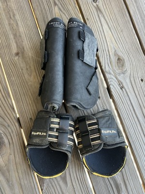 Equifit Boot Set - T-Boot Fronts M/L & Original Hind Boots Size Large