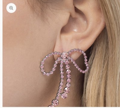 Paparazzi Jewelry - Pink Tie Bow  Post Earrings