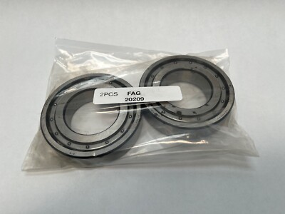 FAG 20209 Single Row Spherical Bearing 45x85x19 mm 20209 Germany 2 Pcs