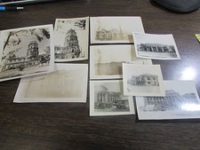 WWII PHOTO'S - BOMBED BUILDINGS - LOT OF 9 ORIGINAL PHOTOS - EXCELLENT