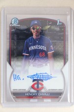 Hendry Chivilli - 2023 Bowman Chrome Baseball 1st Autograph Twins 