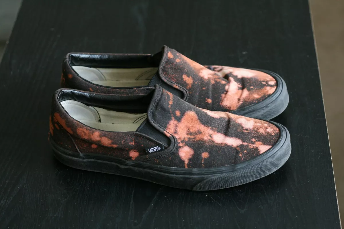 Black clearance vans bleached