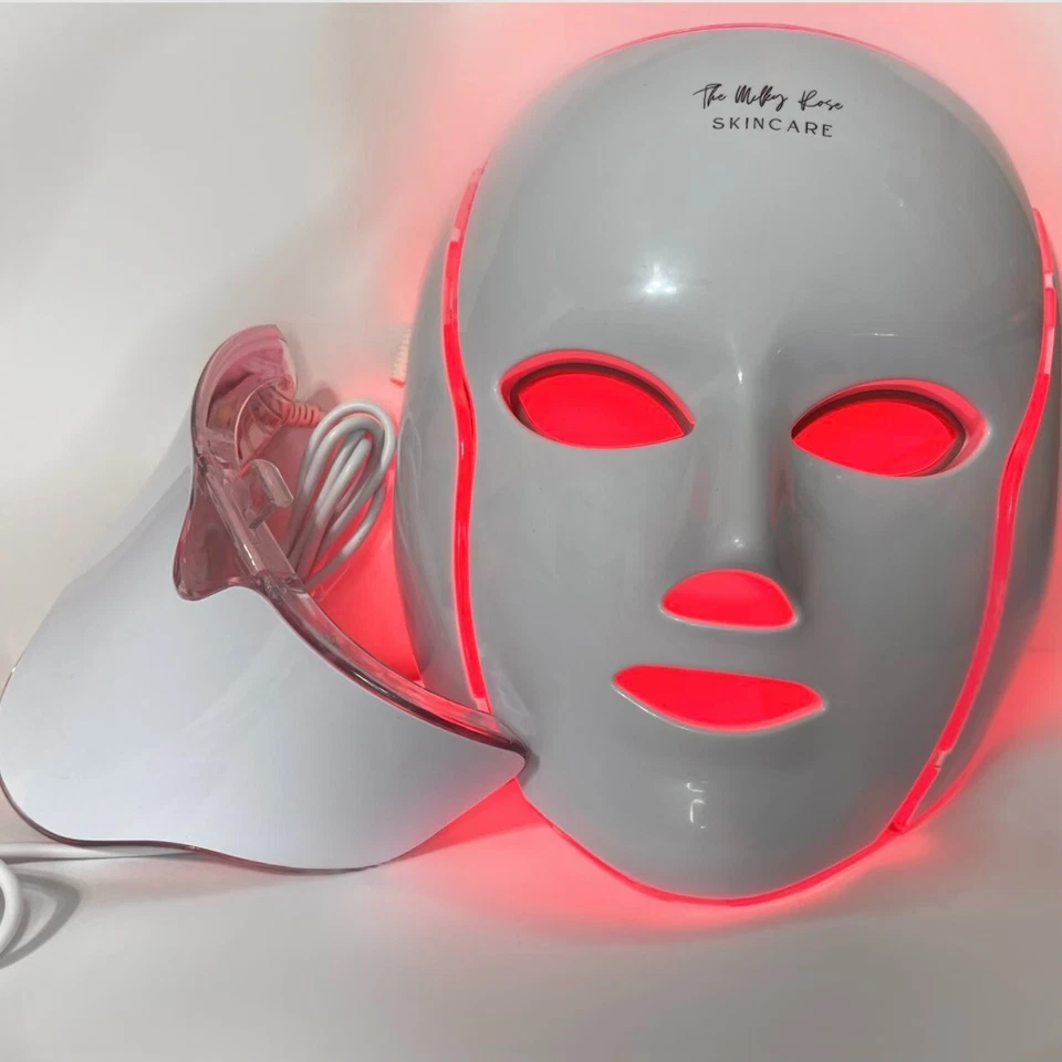 The Milky Rose Skin Care Mask 7 cores LED luz terapia rosto e pescoço - Imagem 3 de 4