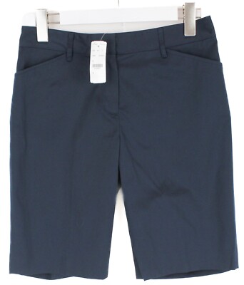 Brooks Brothers Shorts Damen UK 6 Bermuda Reißverschluss Fly Dunkelblau