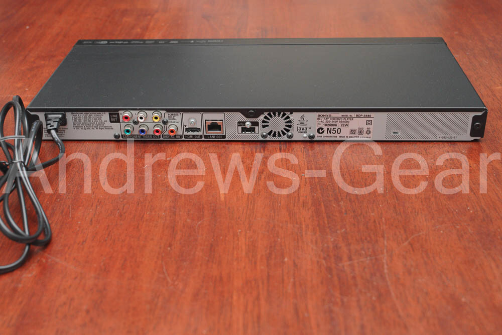 Sony SACD Bluray Player BDPS580 with Remote SACD Super Audio CD Wi