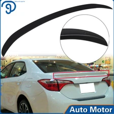 Rear Trunk Wing Spoiler ABS Plastic Matte Black For 2014-2019 Toyota Corolla