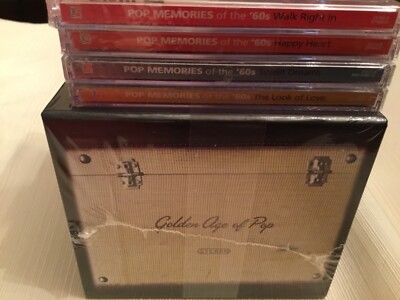 Golden Age of Pop Time-Life Box 10 CD Set & 8 cd set of Pop Mem s of 60 s NEW