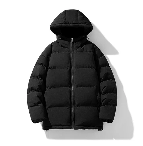 Para hombres Algodón Acolchado Invierno Corto Cálido Prendas exteriores Chaqueta Con Capucha Informal Abrigo Térmico - Imagen 22 de 34