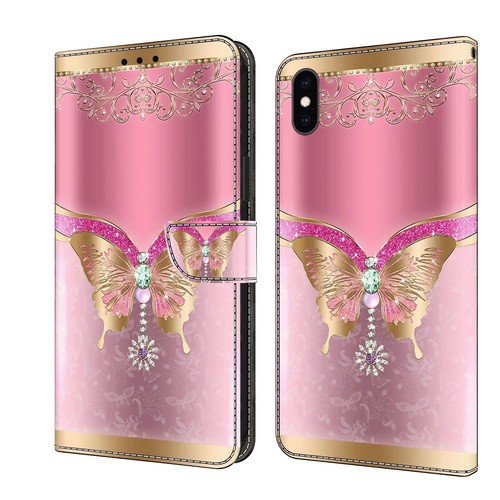 For iPhone 6 7 8 Plus XR X XS Max Patterned Flip Wallet Stand Phone Cover Case - Picture 15 of 32