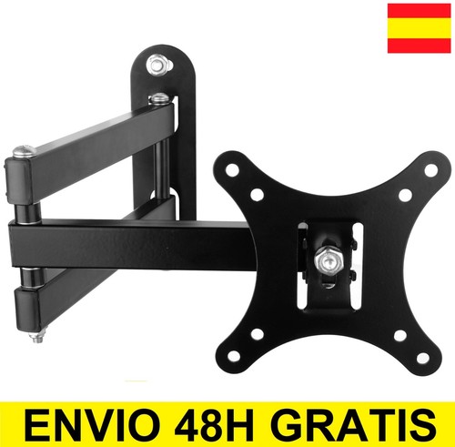 Soporte de pared para tv LCD LED Plasma monitor Giratorio 10" A 27" 15º