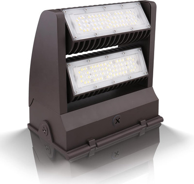 Rotatable LED Wall Pack Light 80W 5000K 10,800 Lumens, Adjustable Head LED Wall 
