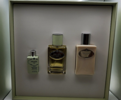 Prada Milano Infusion D'Iris Perfume GiftSet: 1.7ozEDP &3.4oz Body