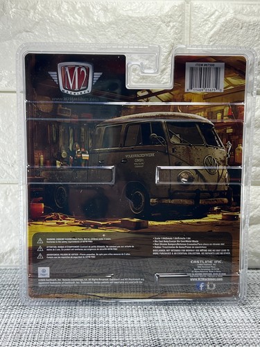 M2 Machines Diorama 1960 VW Double Cab Truck USA Model R10 Green - Picture 4 of 4