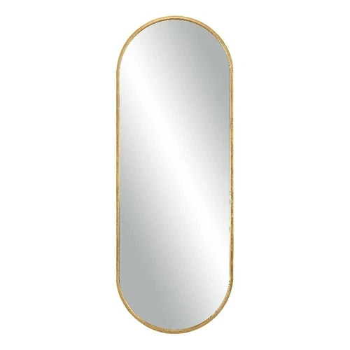 Uttermost Varina Tall Contemporary Iron Metal and MDF Mirror in Gold - Picture 3 of 6
