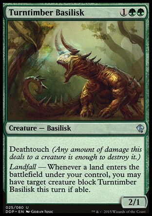 MTG Magic the Gathering Turntimber Basilisk (25/80) DD Zendikar vs. Eldrazi LP - Picture 1 of 1