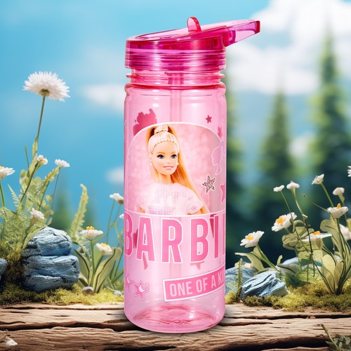 Barbie Kids Childrens 580ml Ecozen Reusable Water Bottle, BPA Free - Picture 6 of 8