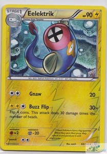  Eelektrik Reverse Parallel foil POKEMON XY PRIMAL CLASH 63/160 