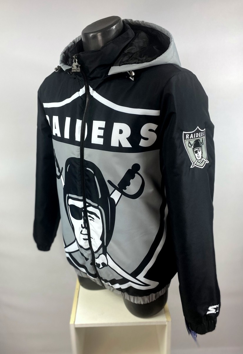 Raiders Jacket Las Vegas Hooded Big Logo STARTER Full Zip