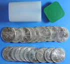 1996 American Silver Eagle ASE 1oz . Original Roll of 20 BU Brilliant Unc.