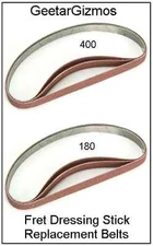 GeetarGizmos SANDING BELTS for Thermo-Form Fret Crowning File Stick Luthier Tool