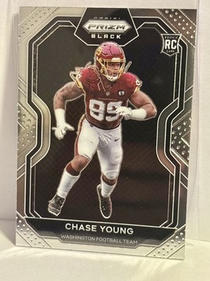 2020 Panini Chronicles - Prizm Black Chase Young #PB-21 (RC)