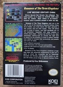 Romance of the Three Kingdoms NES