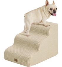 Made4Pets Dog Stairs Ramp for Small Dogs 15.7" H, 3-Step Dog Steps for Bed Co...