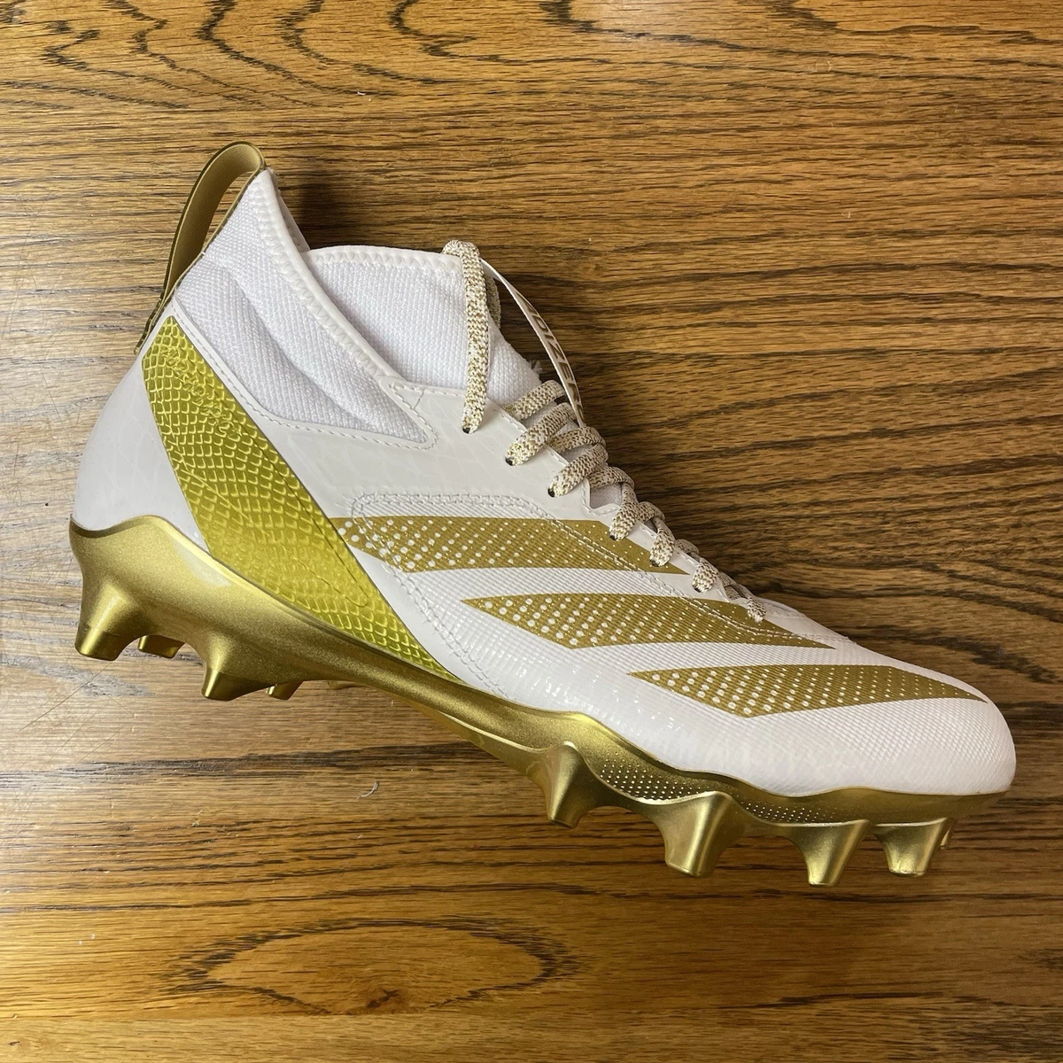 Adizero Impact Exotic Speed Football Cleats Size Men 12 Metallic Gold White Adidas Men main image 3